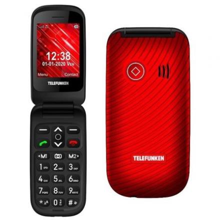 Telemóvel Telefunken S440 P/ Séniores Vermelho