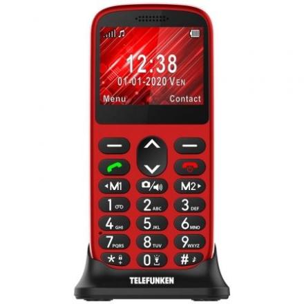 Telemóvel Telefunken S420 P/ Séniores Vermelho