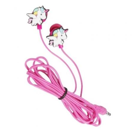 Auriculares Konix Unik In-Ear Jack 3.5 Unicórnio Rosa