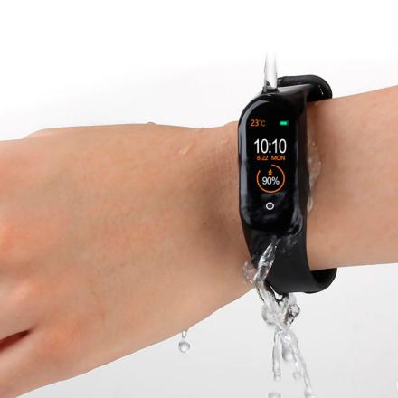 Smartband Multifunções Monitor Cardíaco Android IOS Preto