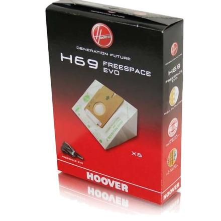 Embalagem sacos hoover p/ freespace evo - h69