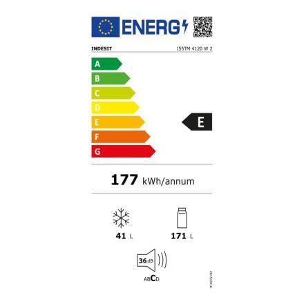 Frigorifico Indesit Estático 144cm 213L I55TM 4120 W 2
