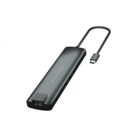 Hub CONCEPTRONIC 9-em-1 2xUSB-C 1xHDMI 3xUSB-A 3.0 1xSD