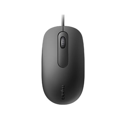 Rato RAPOO N200 Wired Optical Silent Black