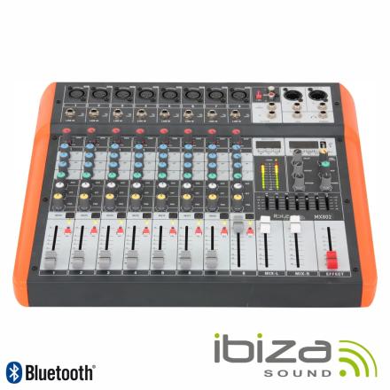 MESA DE MEZCLAS DJ IBIZA SOUND DJ21USB-BT CON USB Y BLUETOOTH