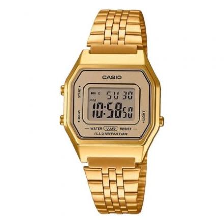 Relógio Digital Casio Vintage Iconic 33mm Dourado