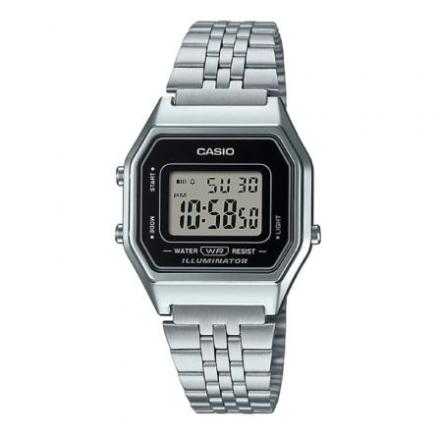 Relógio Digital Casio Vintage Iconic 33mm Prateado