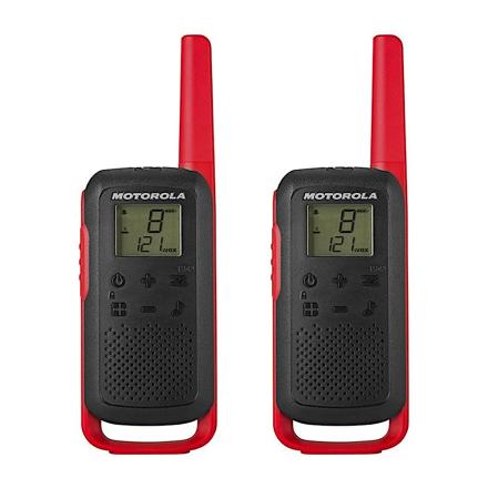Pack 2 Walkie Talkies Motorola TLKR T62 PMR446 Vermelho