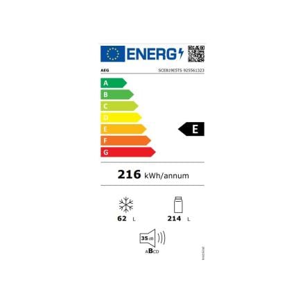 Combinado Encastrar Aeg 269L No Frost SCE819E5TS