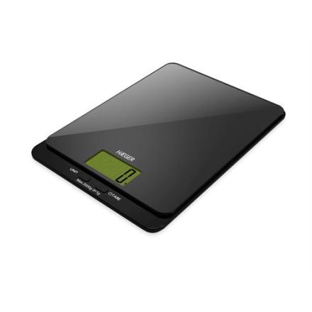 Balança de cozinha haeger dig.5kg.vidr-darkglass