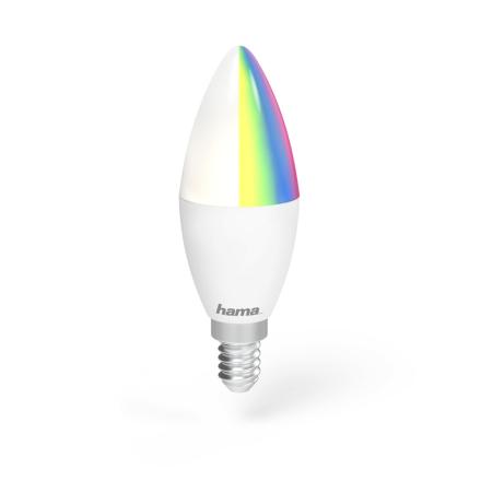 Lâmpada HAMA LED Wi-Fi E14 5.5W RGB Dimável 176583