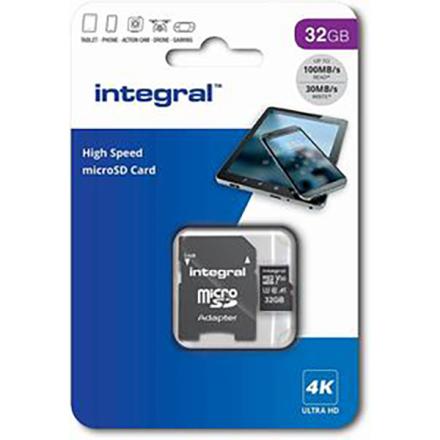 Cartão De Meória INTEGRAL Micro SDXC 32GB 100MB/s