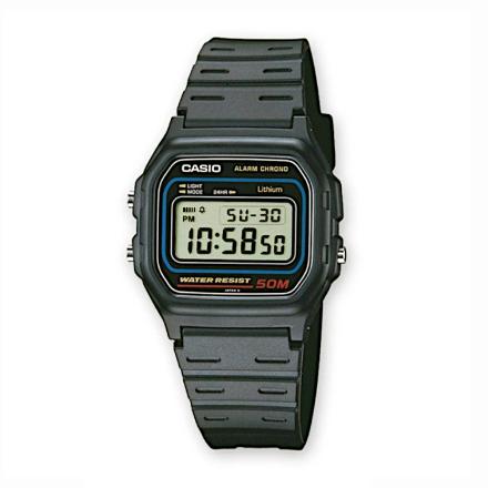Relogio Digital Casio Collection Men W-59-1VQES/ 37mm/ Preto