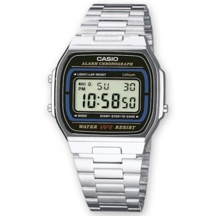 Relogio Digital Casio Vintage Iconic A164WA-1VES/ 37mm/ Negr