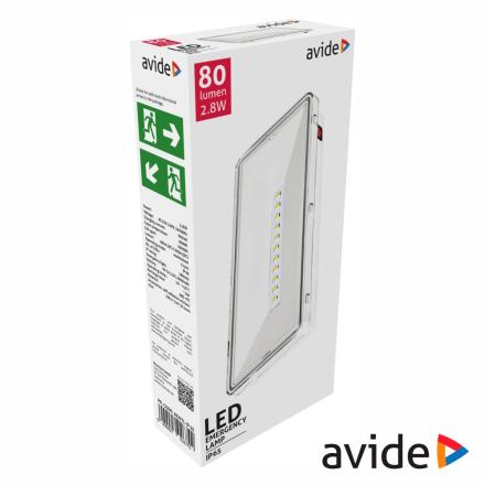 Luz Emergência LED 2.8W Aplique AVIDE