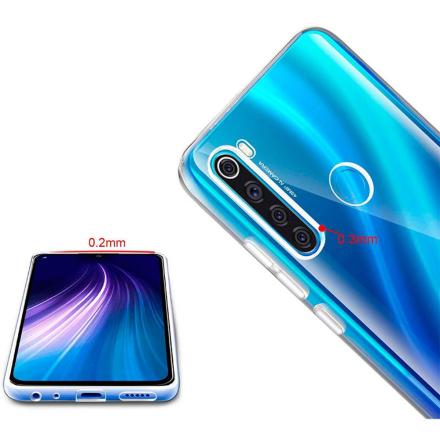 Capa De Silicone P/ Xiaomi Redmi Note 8T Transparente