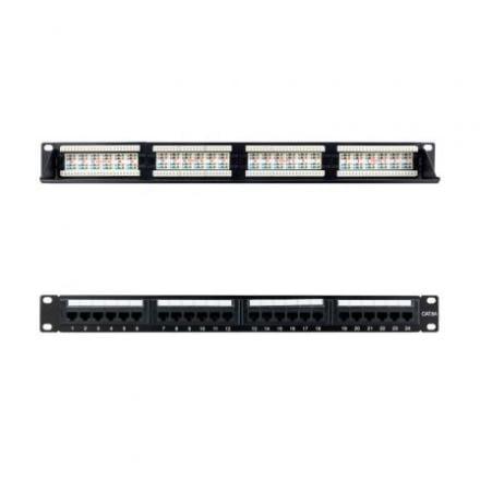 Painel Nanocable 24 Portas RJ45 Cat.6a Altura 1 U