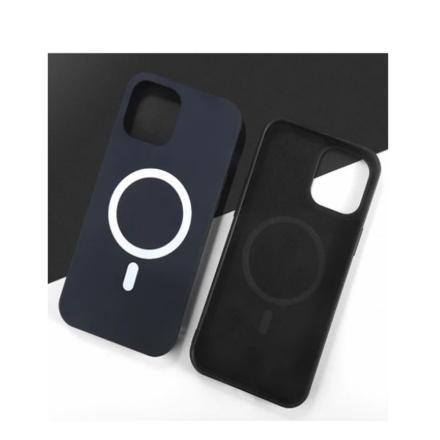 Capa Silicone P/ Iphone 14 Magsafe Preto