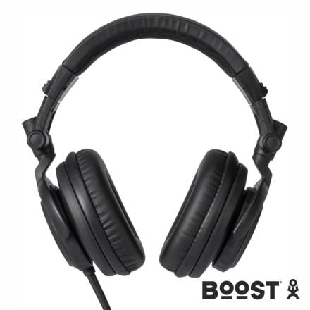 Auscultadores DJ Articulados Pretos BOOST