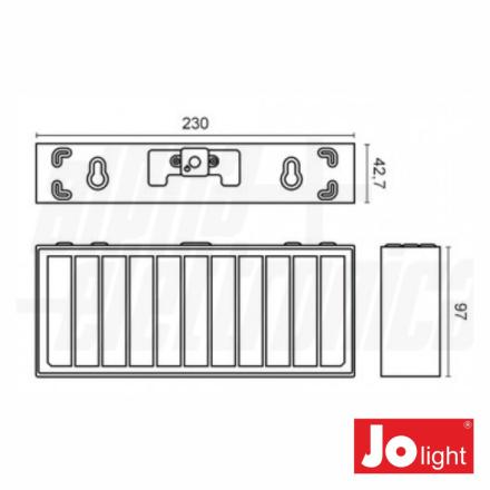 Aplique Exterior Solar C/ Sensor 6W 800lm Branco