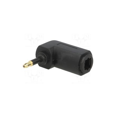 Ficha Adapatadora Toslink Fibra Otica Fêmea/ Macho 90º