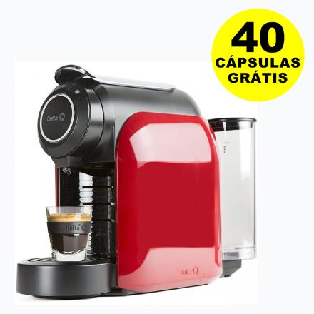 Máquina De Café Delta Qool Evolution Vermelho + 40 Cápsulas