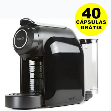 Máquina De Café Delta Qool Evolution Preta + Cápsulas