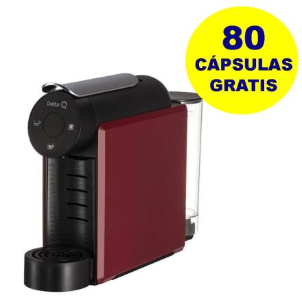 Máquina De Café Delta Mini Qool Vermelho + 80 Cápsulas
