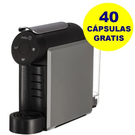 Máquina De Café Delta Mini Qool Cinza + 40 Cápsulas