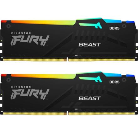Memória Ram Dimm Kingston 16Gb 5600Mt Ddr5 Rgb 2x8