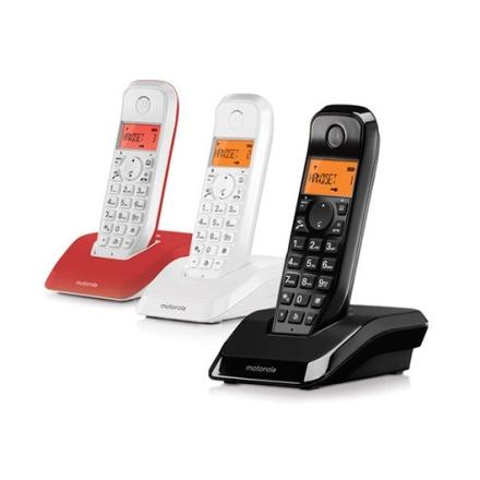 Telef Digital Wireless Dect Motorola S1203trio Preta Branca