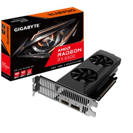 Placa Gráfica Amd Gigabyte Radeon Rx 6400 D6 Low 4 Gb Gddr6
