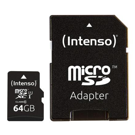 Cartão Memória Micro Sd Intenso 64gb Uhs I Cl10 C/ Adaptador