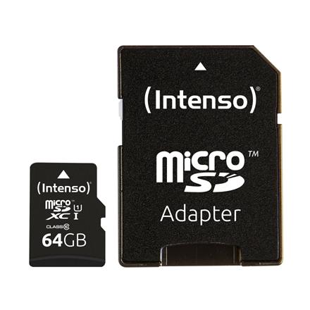 Cartão Memória Micro Sd Intenso 64gb Uhs I Cl10 C/ Adaptador