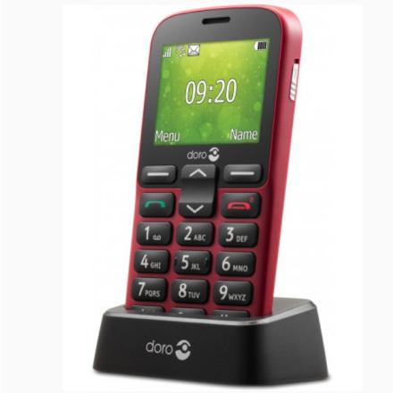 Telemóvel P/ Sénior Doro 1380 Vermelho