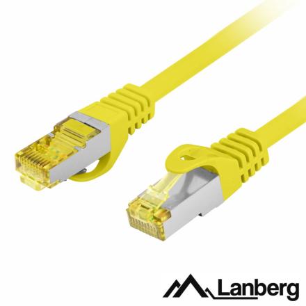 Cabo S/FTP LSZH CAT6A 0.25m Amarelo LANBERG