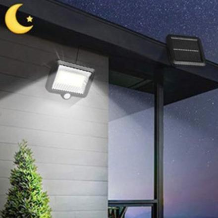 Candeeiro Exterior C/ Sensor PIR Painel Solar