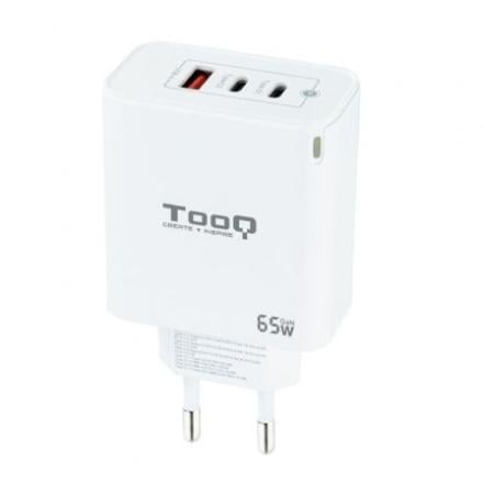 Carregador Tooq Gan Usb-c/Pd + Usb-A/Qc 65W Branco