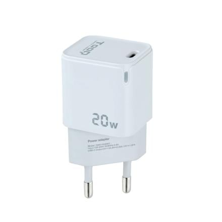 Carregador Tooq Usb-c PD20W Branco