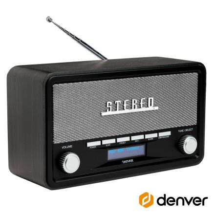 Rádio AM FM Bluetooth Mp3 Aux Vintage DENVER