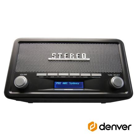 Rádio AM FM Bluetooth Mp3 Aux Vintage DENVER