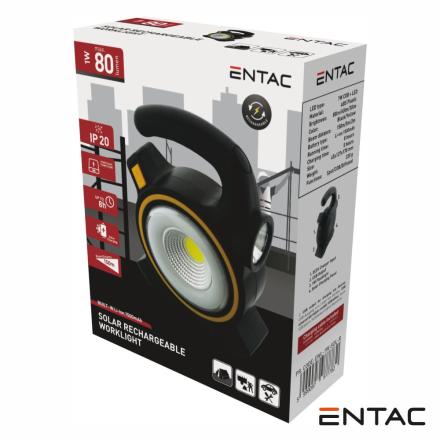 Luz LED+COB 1W 80lm C/ Painel Solar ENTAC