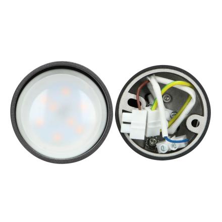 Painel LEDS Redondo Superfície 50W 56mm Preto ADVITI