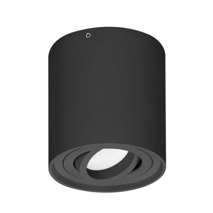 Painel LEDS Redondo Superfície 35W 96mm Preto ADVITI