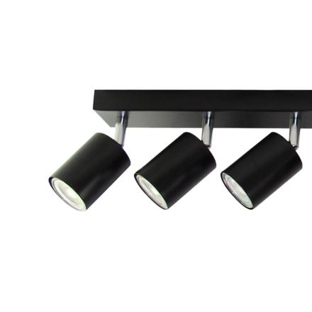 Candeeiro LED Teto/Parede 6x50W IP20 Preto ADVITI