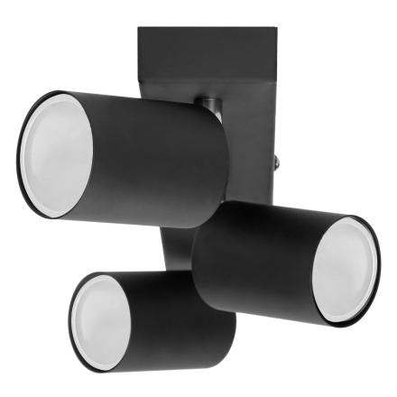 Candeeiro LED Teto/Parede 3x50W 140mm Preto ADVITI