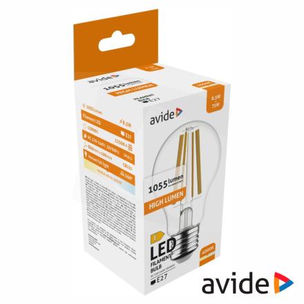 Lâmpada LED E27 Globo Filamento 8.5W 230V 4000K 1055lm AVIDE
