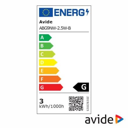 Lâmpada LED G9 2.5W 230V 4000K 180lm AVIDE