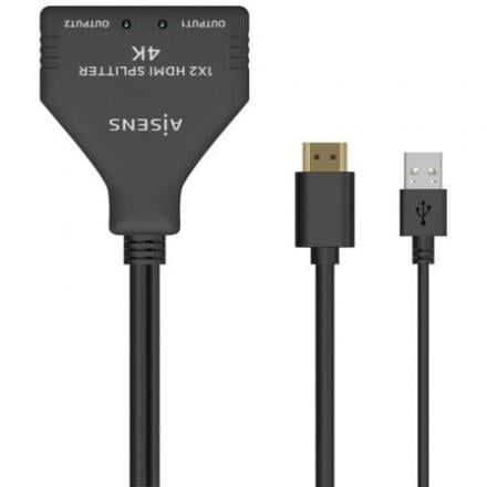 Duplicador HDMI Aisens 1x2 Com Alimentação Cabo Usb 30cm