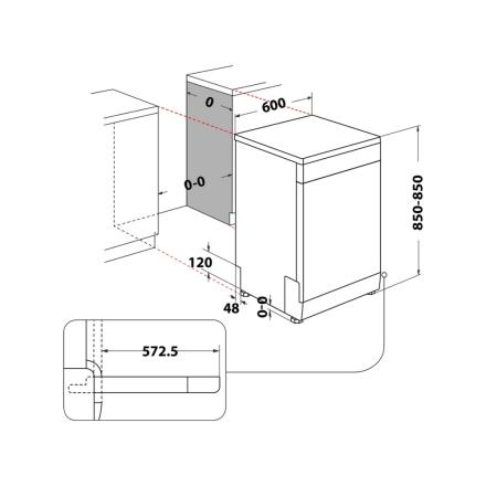 Máquina Lavar Loiça indesit 6p.14tal.pushego -d2fhk26
